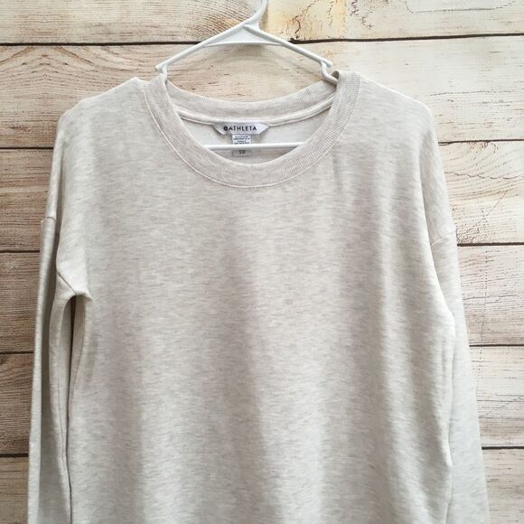 NEW‎ WITHOUT TAGS ATHLETA COASTER LUXE SWEATSHIRT IN CREAM - Picture 8 of 8